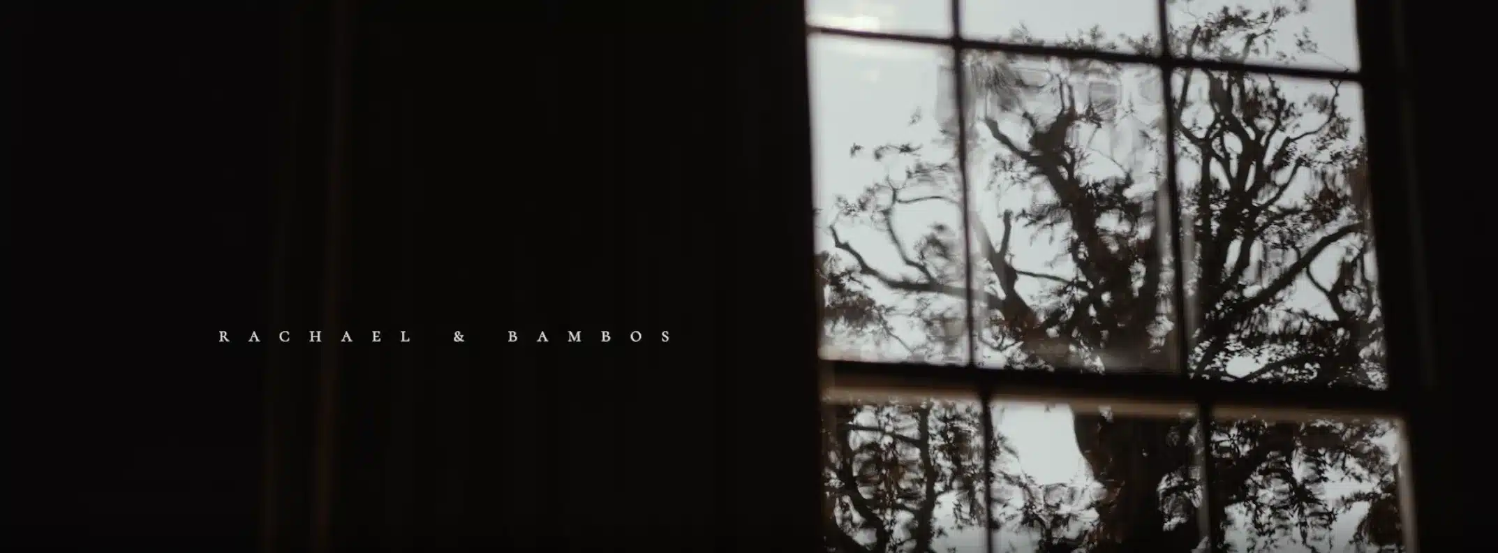 A still from Rachael and Bambos's wedding film at Elmore Court