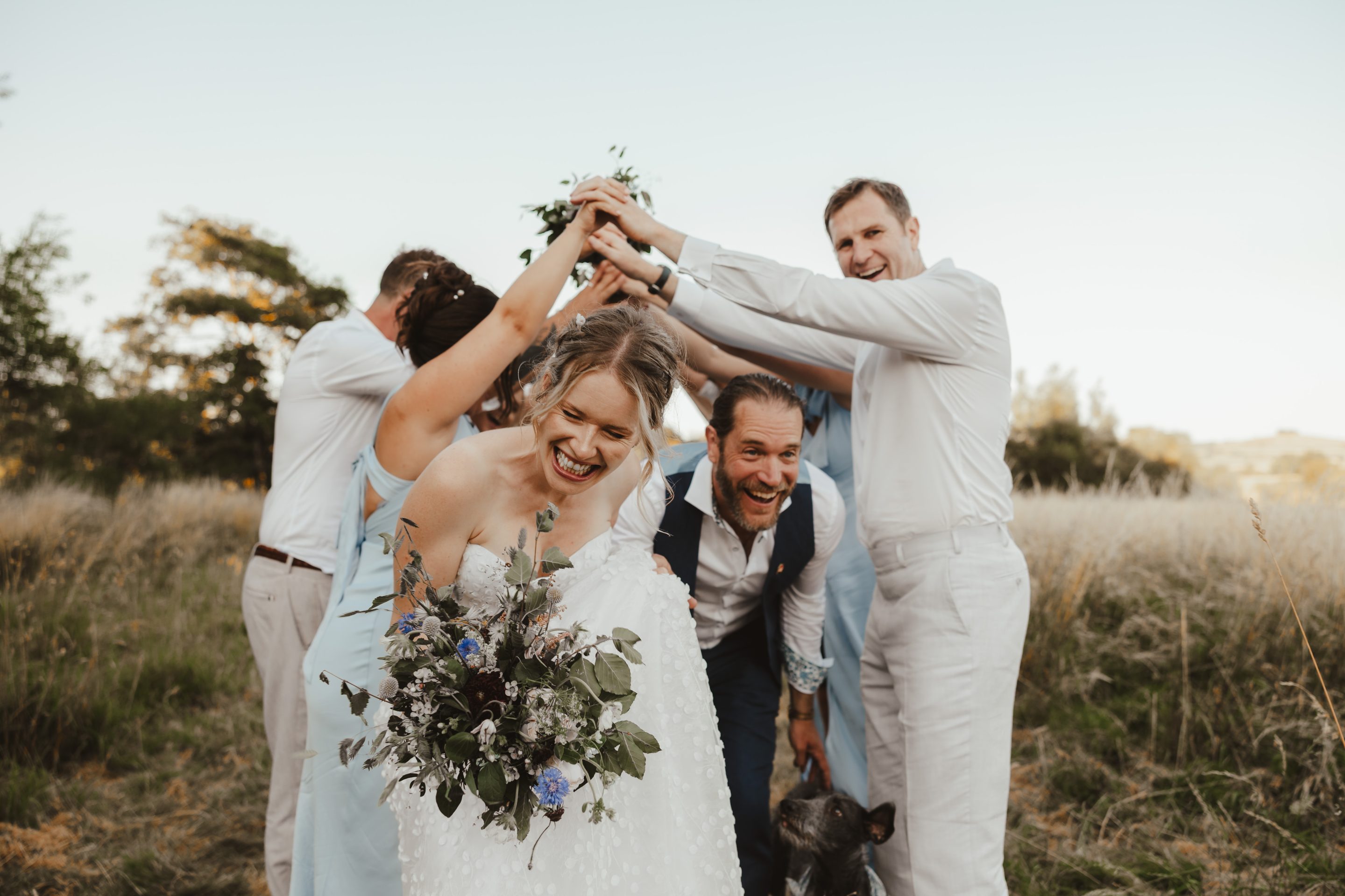 Wedding couple portrait
